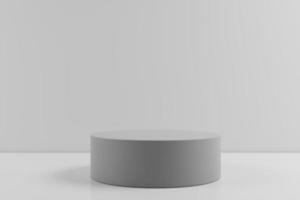 minimalistische 3d renderen grijs podium voor Product backdrop foto