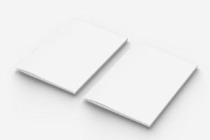 a4 blanco papier tijdschrift mockup foto