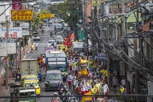 Chinese god festival Bij talat phlu, Thailand 2022 foto