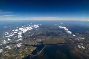 Rotterdam kanalen zee antenne visie panorama foto