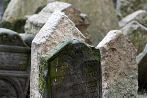 Joods oud begraafplaats in Praag foto