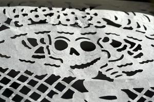dag van de doden papier schedel Mexico foto