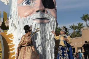la pa, Mexico - februari 22 2020 - traditioneel baja Californië carnaval foto