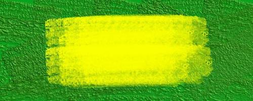 abstract behang verf borstel voor banier groen en geel kleuren, braziliaans vlag stijl foto