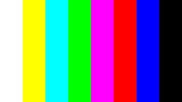 kleur bars televisie test patroon foto