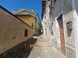 grondona oud middeleeuws Piemonte dorp foto