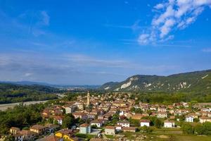 borghetto di borbera Italiaans platteland dorp antenne visie foto