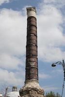 kolom van constantine in Istanbul, turkiye foto