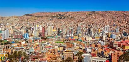 nuestra senora de la paz kleurrijk stad stad- centrum met veel van foto