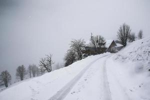 winter landschap in oostenrijks Alpen foto