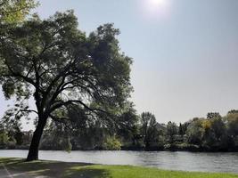 voorjaar Donau rivier- landschap in de buurt regensburg stad, duitsland, Europa foto