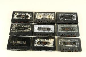 oud cassette banden foto