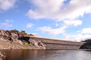 visie van een Duitse water dam foto