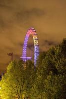 Londen oog Bij nacht foto