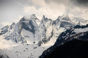 hoog berg landschap voor meubilair het drukken foto