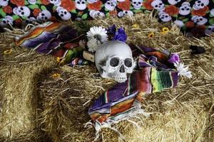 Mexicaans halloween schedels foto