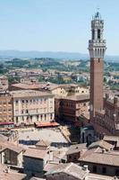 mooi antenne visie van siena, Italië foto