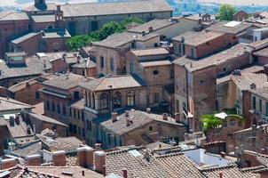 antenne vew van gebouwen in siena, Italië foto