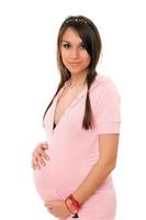 mooi zwanger brunette vrouw foto