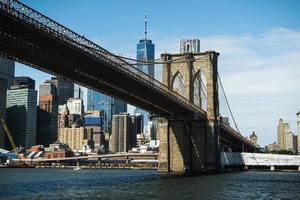brooklyn bridge in new york city foto