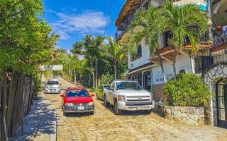 puerto escondido oaxaca Mexico 2022 bezig weg straat het rijden auto's verkeer jam puerto escondido Mexico. foto