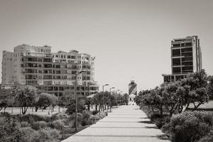 Mouille Point bij Green Point Park Kaapstad, Zuid-Afrika. foto