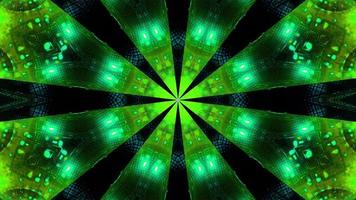 groen blauw knipperend kalaidoscope 3d illustratie achtergrondbehang foto