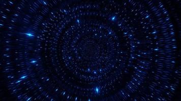 donkerblauwe ruimte deeltjes science fiction 3d illustratie achtergrond behang ontwerp kunstwerk foto