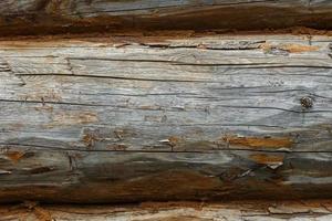 houten muur van logboeken. structuur en achtergrond van houten logboeken. foto