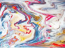 abstract kleurrijk marmeren schilderij foto