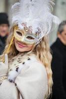 Venetië, Italië - februari, 2019 carnaval van Venetië, typisch Italiaans traditie en feest met maskers foto