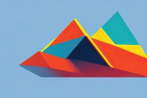 decoratief bedrijf kaarten met een elegant driehoekig mozaïek- foto