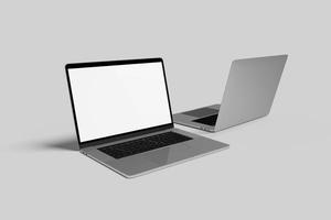 blanco beeld laptop mockup foto