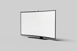 foto blanco wit slim TV scherm mockup