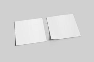 blanco papier sqaure folder mockup foto