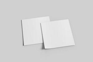 blanco papier sqaure folder mockup foto