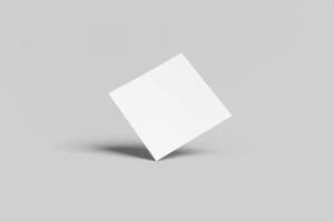 blanco papier sqaure folder mockup foto