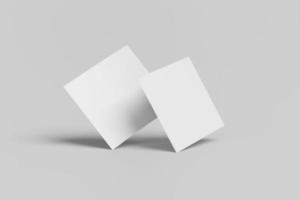 blanco papier sqaure folder mockup foto