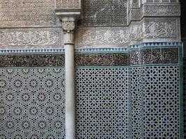 al-attarine madrasa in fez, Marokko foto