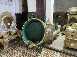 Marokko Fez bruiloft winkel in medina foto