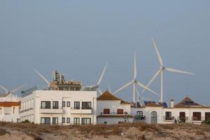 windmolens voor niet-vervuilend elektrisch macht generatie foto