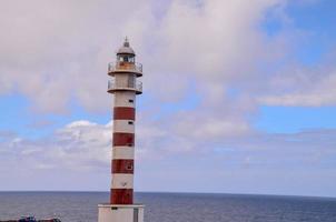 visie met vuurtoren foto