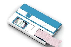 3d multi gebruik hematologie analyzer in wit achtergrond foto