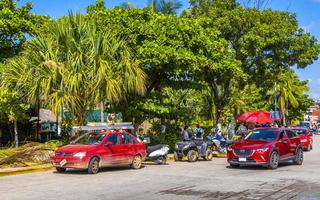 puerto escondido oaxaca Mexico 2022 toneel- visie toerist straat palm stad zicatela puerto escondido Mexico. foto