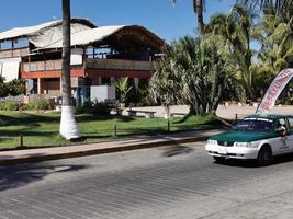 puerto escondido oaxaca Mexico 2023 groen kleurrijk taxi taxi auto in puerto escondido Mexico. foto