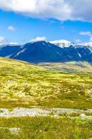 mooi berg en landschap natuur panorama rondane nationaal park Noorwegen. foto