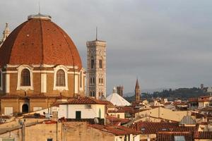 Florence Italië oud huizen daken detail foto