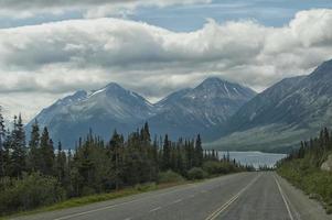 Brits Columbia wit voorbij gaan aan panorama foto
