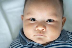 close-up van een pasgeboren baby foto