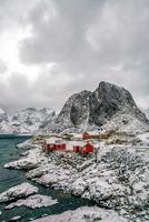 mooi natuur Lanscape van lofoten in Noorwegen foto